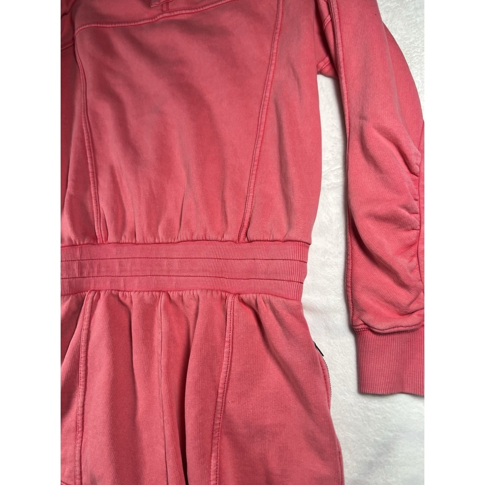 Free People Movement Long Sleeve V-Neck Intercept Romper NWT Small Pink - Picture 13 of 16